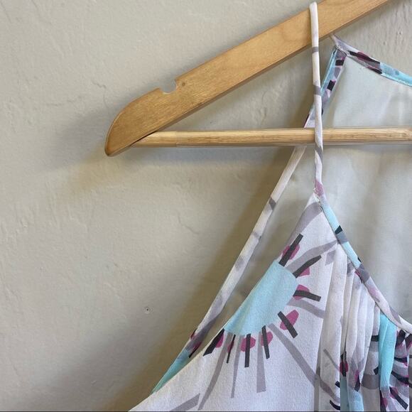 Diane Von Furstenberg Blue White Silk Dress - Picture 6 of 9